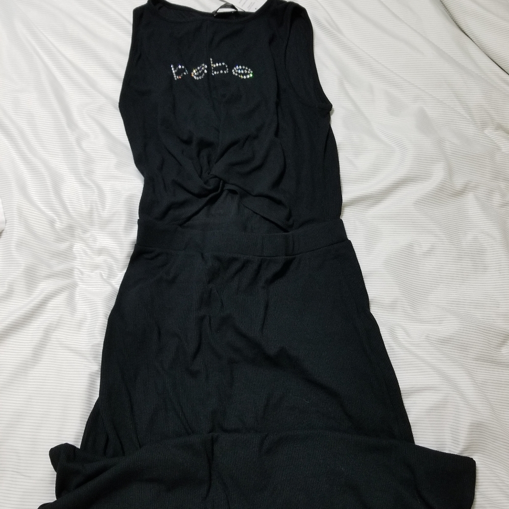 Bebe maxi black dress Sz.XS